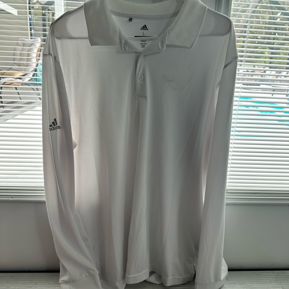 Adidas White Polo Shirt Classic Style
